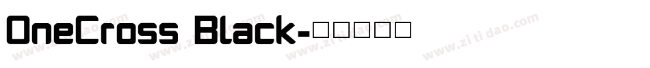 OneCross Black字体转换